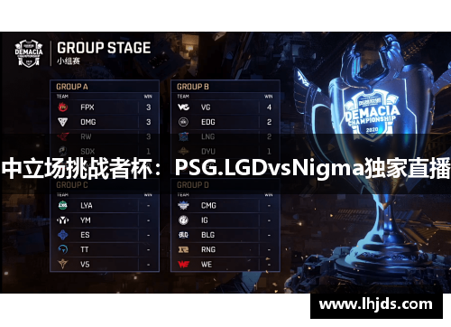 中立场挑战者杯：PSG.LGDvsNigma独家直播